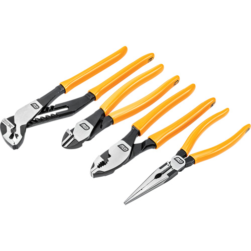 PITBULL Mixed Dual Material Plier Set, 4 Pieces Cam Industrial