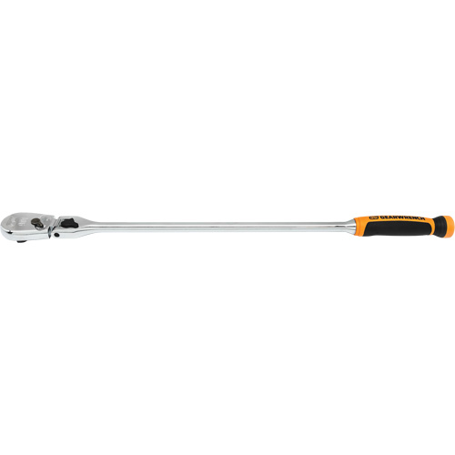 90-Tooth Dual Material Locking Flex Head Teardrop Ratchet Cam Industrial