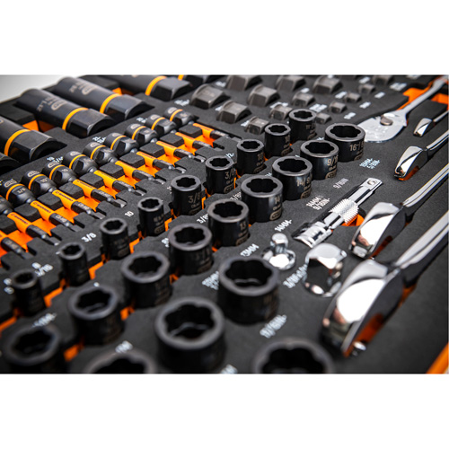 Jeu d'outils pour m&eacute;canicien Bolt Biter dans un plateau de rangement en mousse 97 mcx Cam Industrial