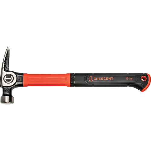 General Purpose Hammer, 16 oz., Fibreglass/Cushion Handle, 14" L Cam Industrial
