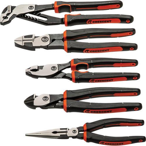 Z2 Mixed Dual Material Plier Set, 5 Pieces Cam Industrial