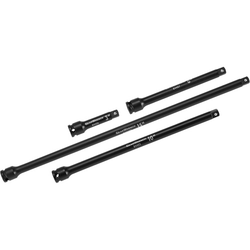 Jeu de rallonges &agrave; chocs, Prise de 3/8", Fini Phosphate de mangan&egrave;se, 4 Mcx Cam Industrial