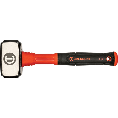 Drilling Hammer, 3 lbs., Fibreglass Handle, 4" L Cam Industrial