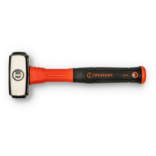 Drilling Hammer, 2 lbs., Cushion/Fibreglass Handle, 4" L Cam Industrial