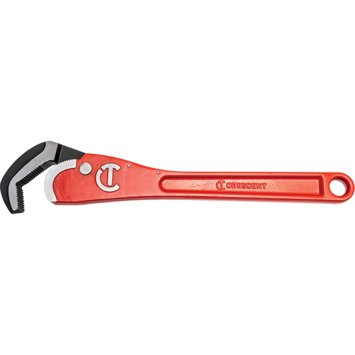 Self-Adjusting Steel Pipe Wrench, 2-1/2" Jaw Capacity, 16" Long, Powder Coated Finish, Non-Ergonomic Handle Cam Industrial