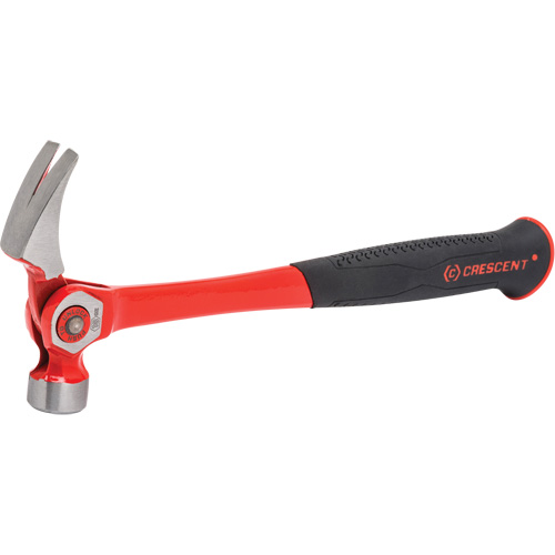 Indexing Claw Hammer, 18 oz., Cushion/Solid Steel Handle, 14" L Cam Industrial