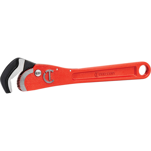 Self-Adjusting Pipe Wrench, 1-1/2" Jaw Capacity, 12" Long, Powder Coated Finish, Non-Ergonomic Handle Cam Industrial