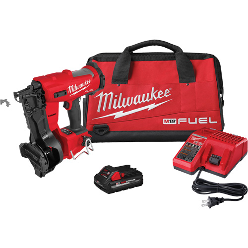 M18 FUEL Coil Roofing Nailer Kit, 18 V, Lithium-Ion Cam Industrial