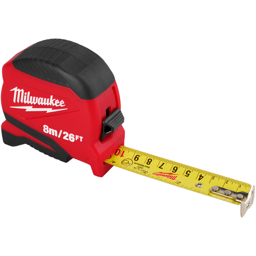 Compact Tape Measure, 1" x 26' Cam Industrial