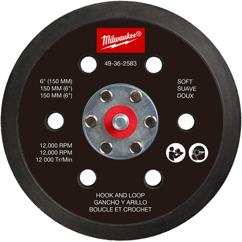 Soft Hook and Loop Sander Backing Pad Cam Industrial