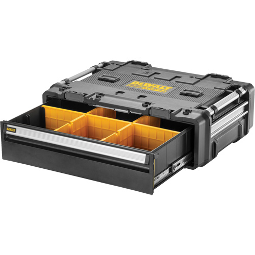 TOUGHSYSTEM&reg; 2.0 DXL Drawer, 30" x 21-13/20" x 9-17/20", Black/Yellow Cam Industrial