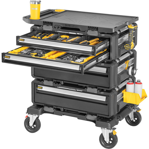 Poste de travail modulaire 5-en-1 TOUGHSYSTEM 2.0 DXL, 34" x 25-4/5" x 39", Noir/Jaune Cam Industrial