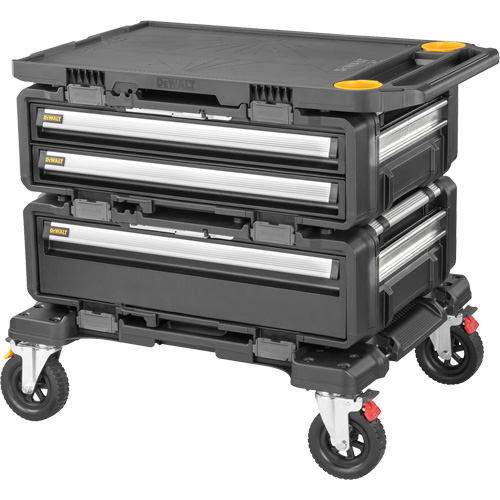 Poste de travail modulaire 4-en-1 TOUGHSYSTEM 2.0 DXL, 34" x 25-4/5" x 30", Noir/Jaune Cam Industrial
