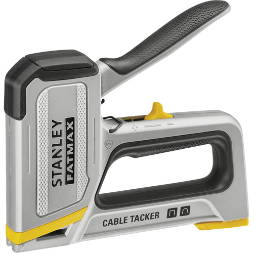 Agrafeuse pour c&acirc;ble 2-en-1 FATMAX , Agrafes 8 mm/10 mm/11 mm/12 mm/14 mm Cam Industrial