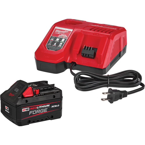 M18 Redlithium Forge XC8.0 Starter Battery Kit, 18 V, Lithium-Ion Cam Industrial