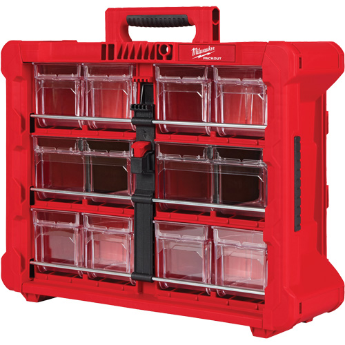 Organisateur PACKOUT &agrave; bac inclinable, 15-1/5" x 19-7/10" x 6-7/10", Noir/Rouge Cam Industrial