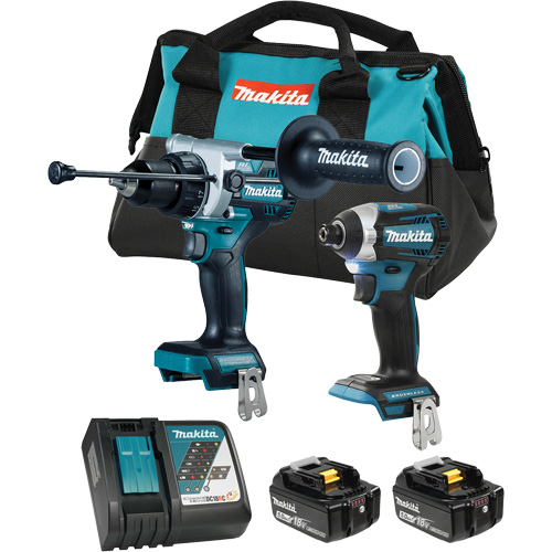 LXT Brushless 2 Tool Combo Kit, Lithium-Ion, 18 V Cam Industrial