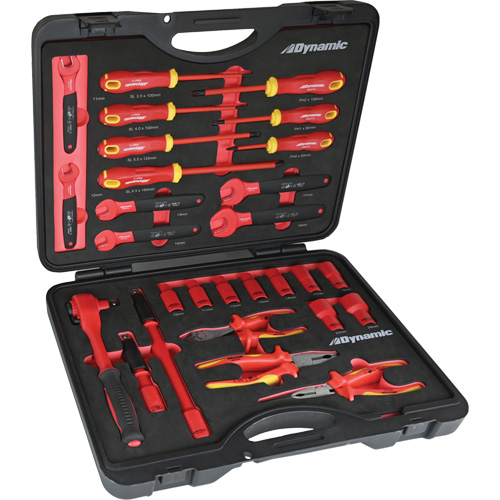 Insulated Tool Set, 1000 V, 28 Pcs Cam Industrial