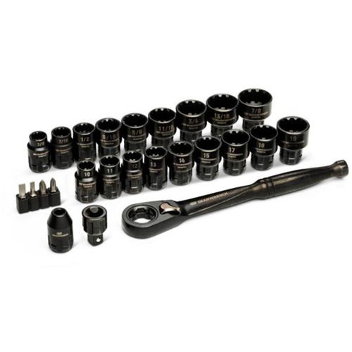 Ensemble de cliquets et douilles Pass-Thru, 25 Mcx, Prise de 3/8" Cam Industrial