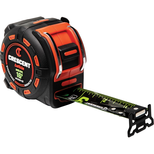 Ruban &agrave; mesurer magn&eacute;tique Shockforce NITE EYE, 1-1/4" x 16', Marques de goujon SAE Cam Industrial