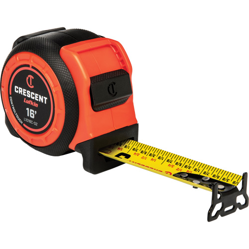 CONTROLTOUCH Tape Measure, 1-3/16" x 16', SAE Graduations Cam Industrial