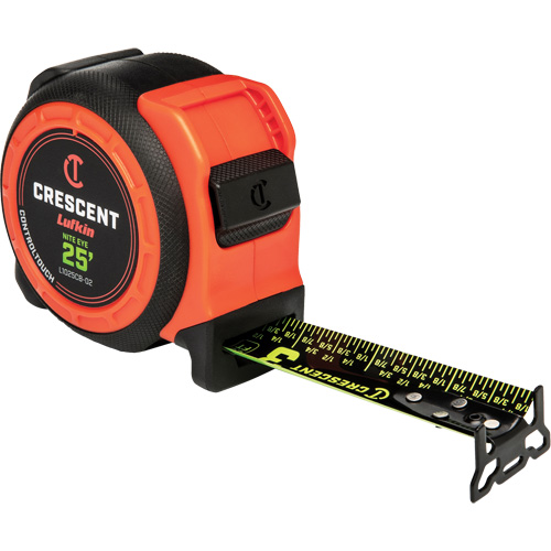  Ruban &agrave; mesurer CONTROLTOUCH NITE EYE, 1-3/16" x 25', Marques de goujon SAE Cam Industrial