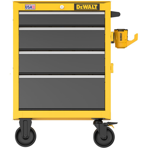 Heavy-Duty Rolling Tool Chest, 4 Drawers, 26" W x Yellow Cam Industrial