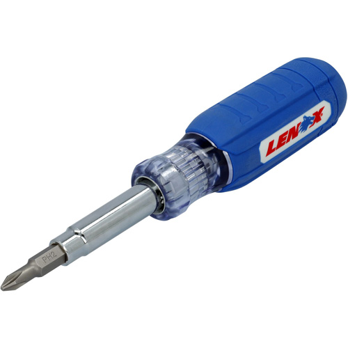 9-in-1 Multi-Bit Screwdriver, Textured Handle Cam Industrial
