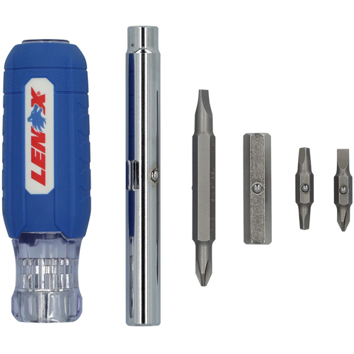 9-in-1 Multi-Bit Screwdriver, Textured Handle Cam Industrial