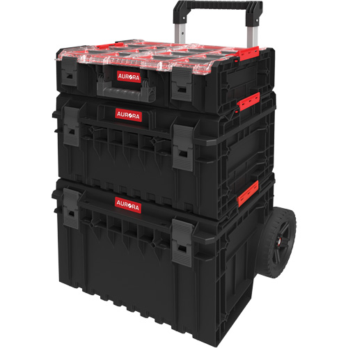 Arx 3-Piece Modular Starter Kit, 23"/25-1/5" x 19"/15-1/5" x 12-3/5"/26"/6-4/5", Black/Red Cam Industrial