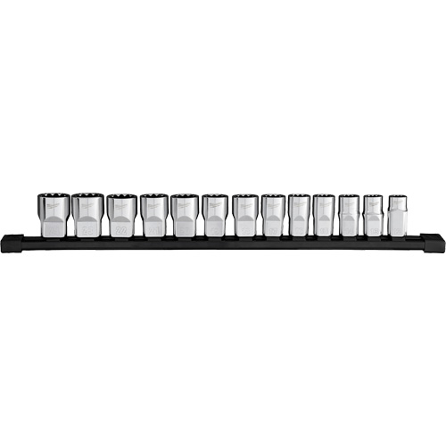 Jeu de douilles m&eacute;triques &agrave; 12 pans, 13 Mcx, Prise de 1/2" Cam Industrial