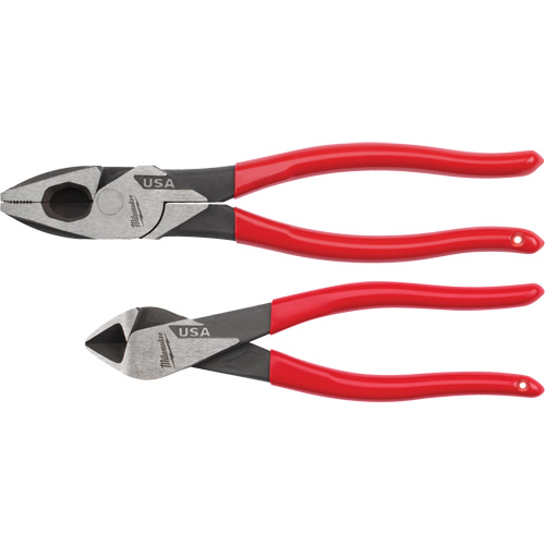 Dipped Grip Cutting Pliers Set, 2 Pieces Cam Industrial