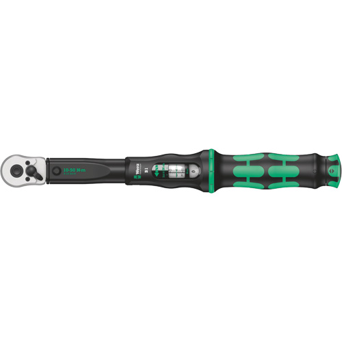 Click-Torque B Torque Wrench with Reversible Ratchet, Click, 3/8" Square Drive, 10 - 50 Nm Cam Industrial