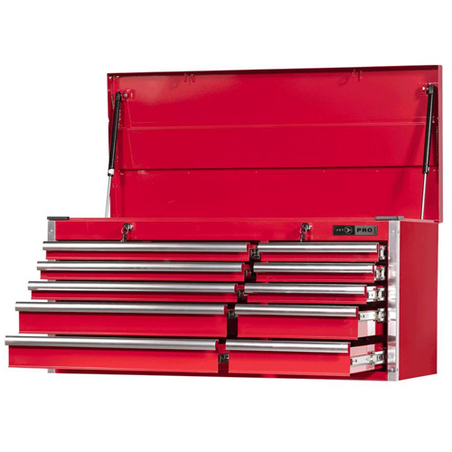 PMC4210 Pro Series Mechanics Chest, 40-3/10" W, 10 Drawers, Red Cam Industrial