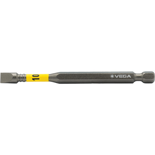 Embout pour outils &eacute;lectriques Impactech, Fente, Embout 10F-12R, Prise 1/4", Longueur 3-1/2" Cam Industrial