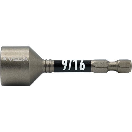 Impactech&reg; Nut Driver, 9/16" Tip, 1/4" Drive, 2-9/16" L, Magnetic Cam Industrial