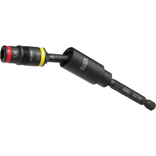 Impact Flip Socket With Swivel Adapter, Hex, 1/4" Drive, 3 Pcs Cam Industrial