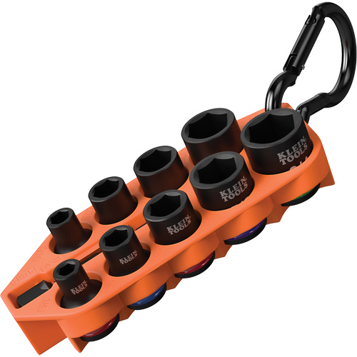 Jeu de douilles &agrave; chocs SAE pr&ecirc;t &agrave; emporter, 10 Mcx, Chocs, Prise de 3/8" Cam Industrial