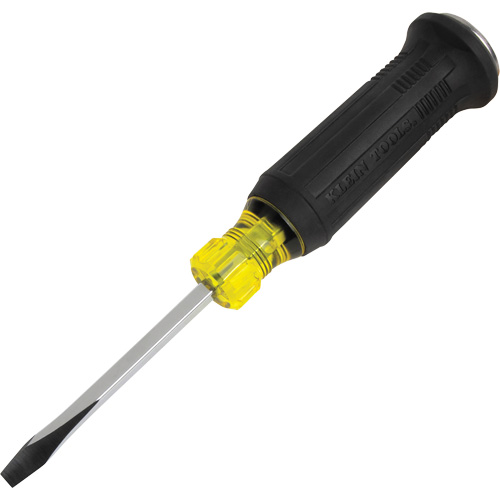 Tournevis de d&eacute;molition avec embout plat &eacute;vas&eacute;, 1/4", 9-2/5" lo, Prise Coussin&eacute;e Cam Industrial