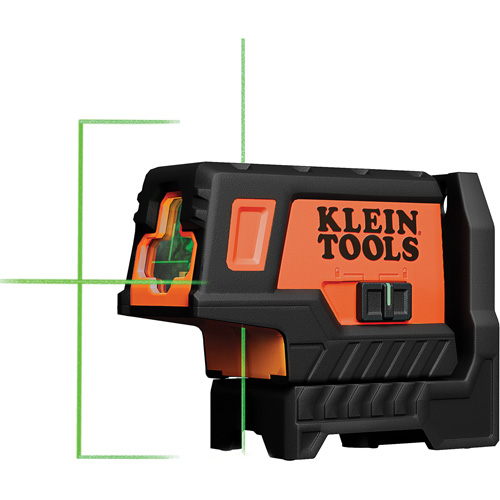 Compact Green Cross-Line Laser Level with Plumb Spot Cam Industrial