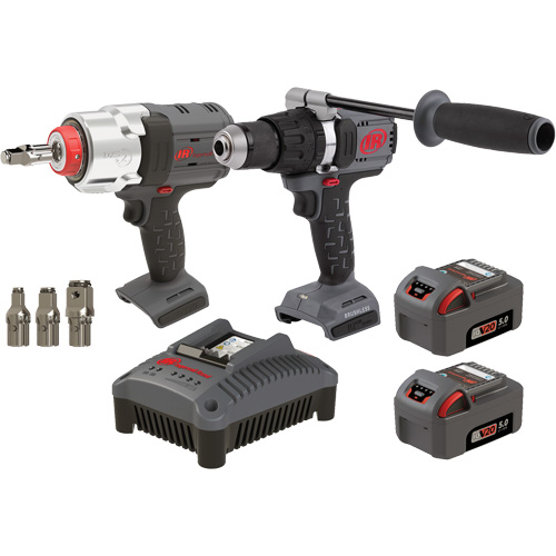 Ensemble de marteau perforateur & cl&eacute; &agrave; chocs, Lithium-ion, 20 V Cam Industrial