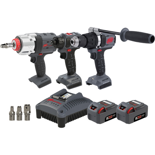 Ensemble de marteau perforateur, tournevis & tournevis &agrave; chocs, Lithium-ion, 20 V Cam Industrial