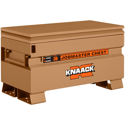 Model 36 Jobsite Chest with Padlock, 36" x 19" x 21-1/2", Steel, Tan Cam Industrial