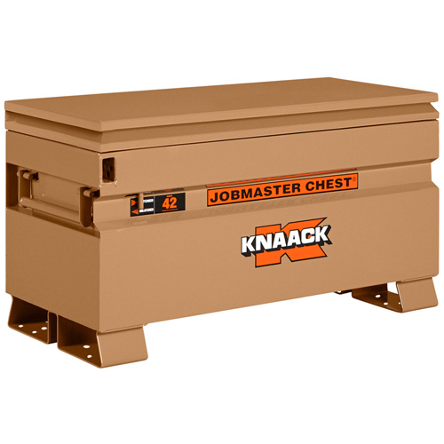 Model 42 Jobsite Chest with Padlock, 42" x 19" x 23-3/8", Steel, Tan Cam Industrial