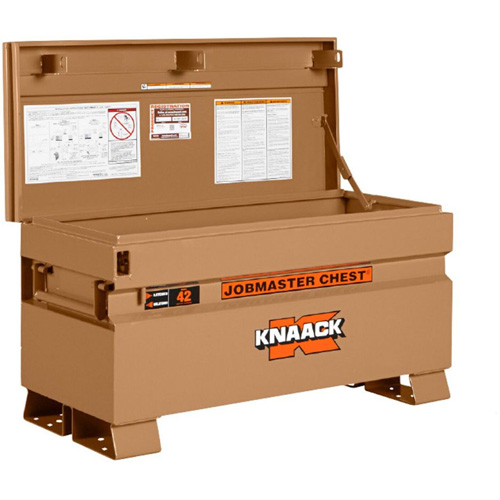 Model 42 Jobsite Chest with Padlock, 42" x 19" x 23-3/8", Steel, Tan Cam Industrial