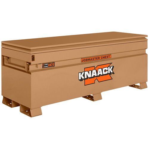 Model 2472 Jobsite Chest with Padlock, 72" x 24" x 28-1/4", Steel, Tan Cam Industrial