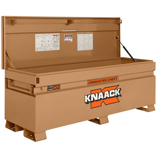 Model 2472 Jobsite Chest with Padlock, 72" x 24" x 28-1/4", Steel, Tan Cam Industrial