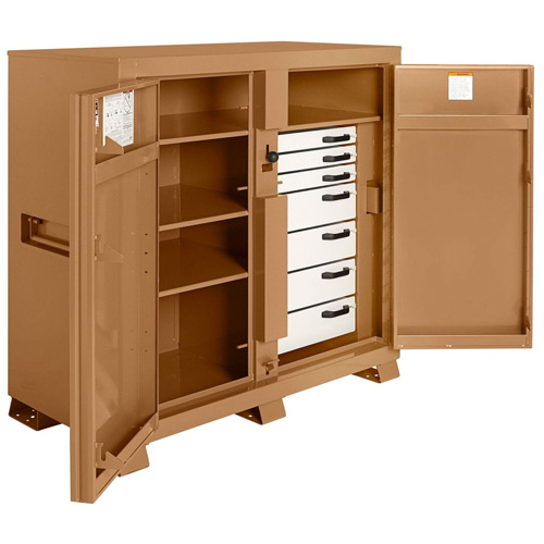 Armoire de chantier mod&egrave;le 112 avec cadenas, Acier, 54,9 pi³, Havane Cam Industrial