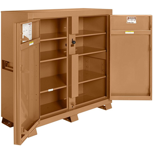 Armoire de chantier mod&egrave;le 109 avec cadenas, Acier, 47,5 pi³, Havane Cam Industrial