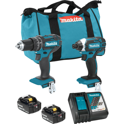 LXT Cordless Impact Driver & Hammer Drill/Driver Combo Kit, Lithium-Ion, 18 V Cam Industrial
